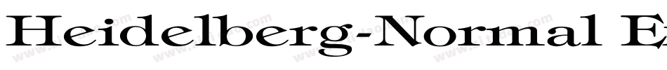 Heidelberg-Normal Ex字体转换